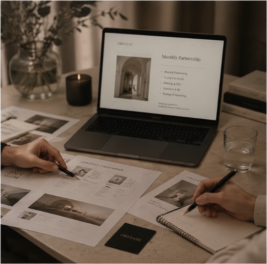 An ongoing growth partnership — monthly priorities across content, visibility and outreach