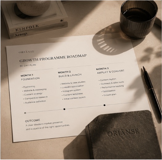 The Three-Month Western Market Foundation — a phased plan to research, position and build